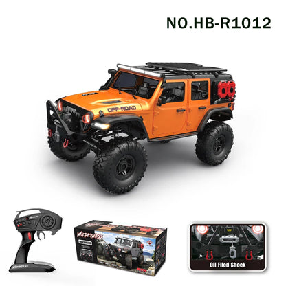 Fast 4WD RC Rock Crawler Car with LED Lights
