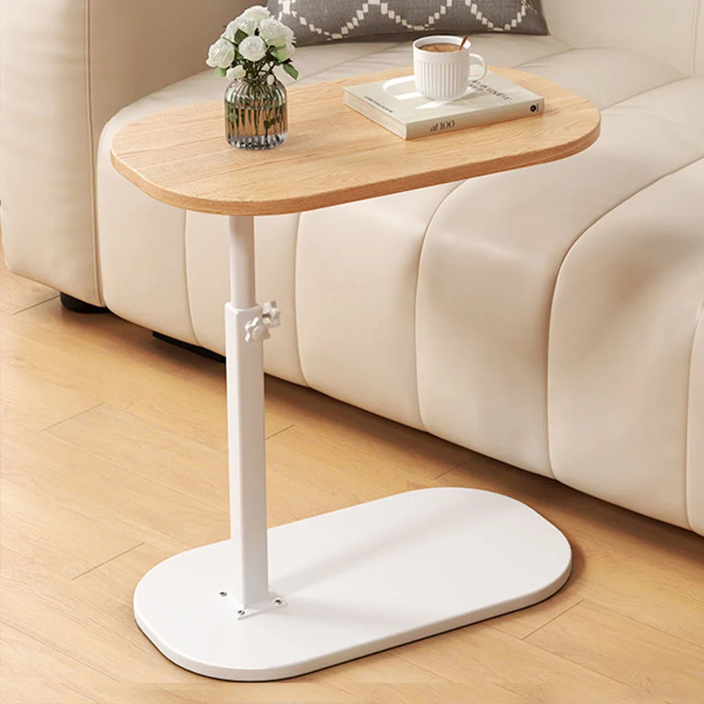 Compact Bedside Table with Adjustable Leg Height