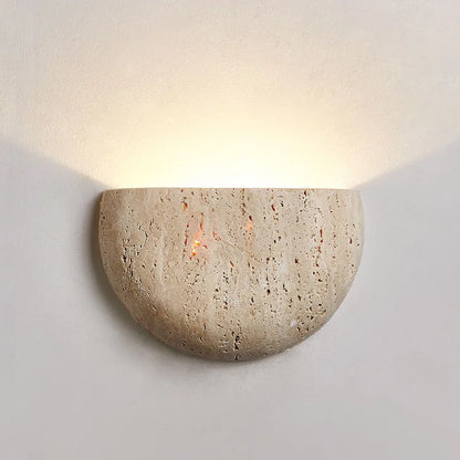 Earth Tone Rock Indoor Sconce Light