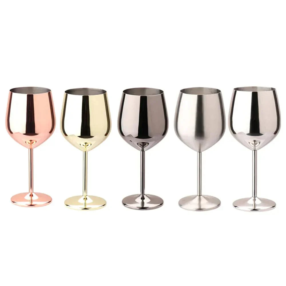 Premium Metal Wine Glass