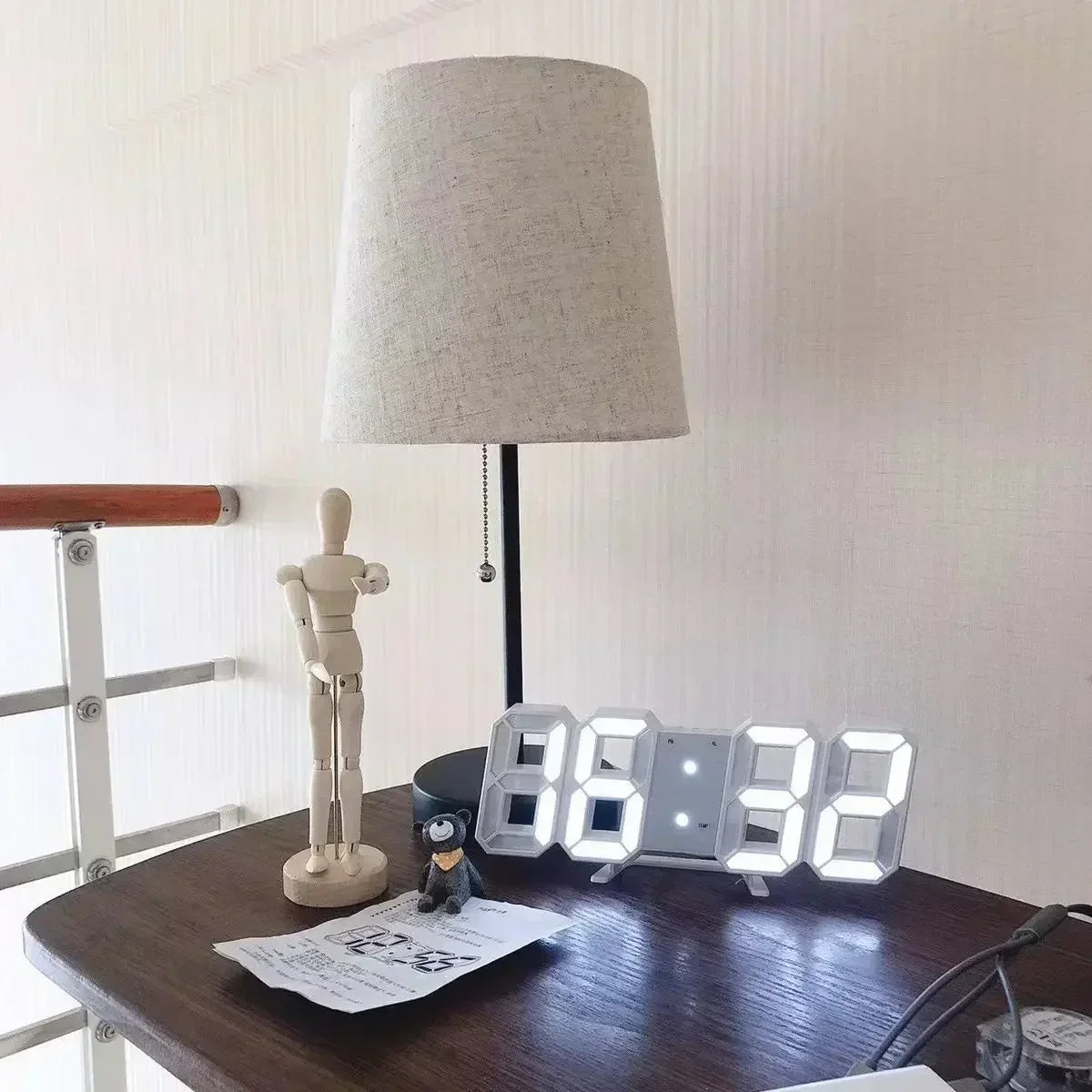 Modern Digital 3D LED Wall Clock
