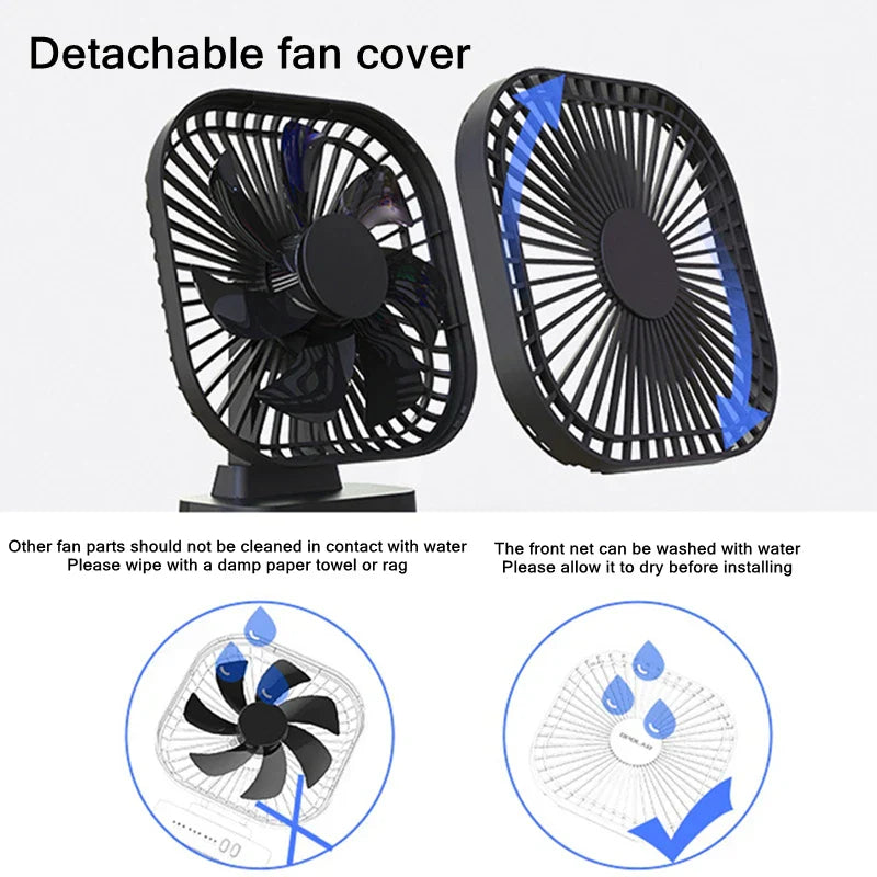 Portable Rechargeable Mini USB Fan with 3 Speeds