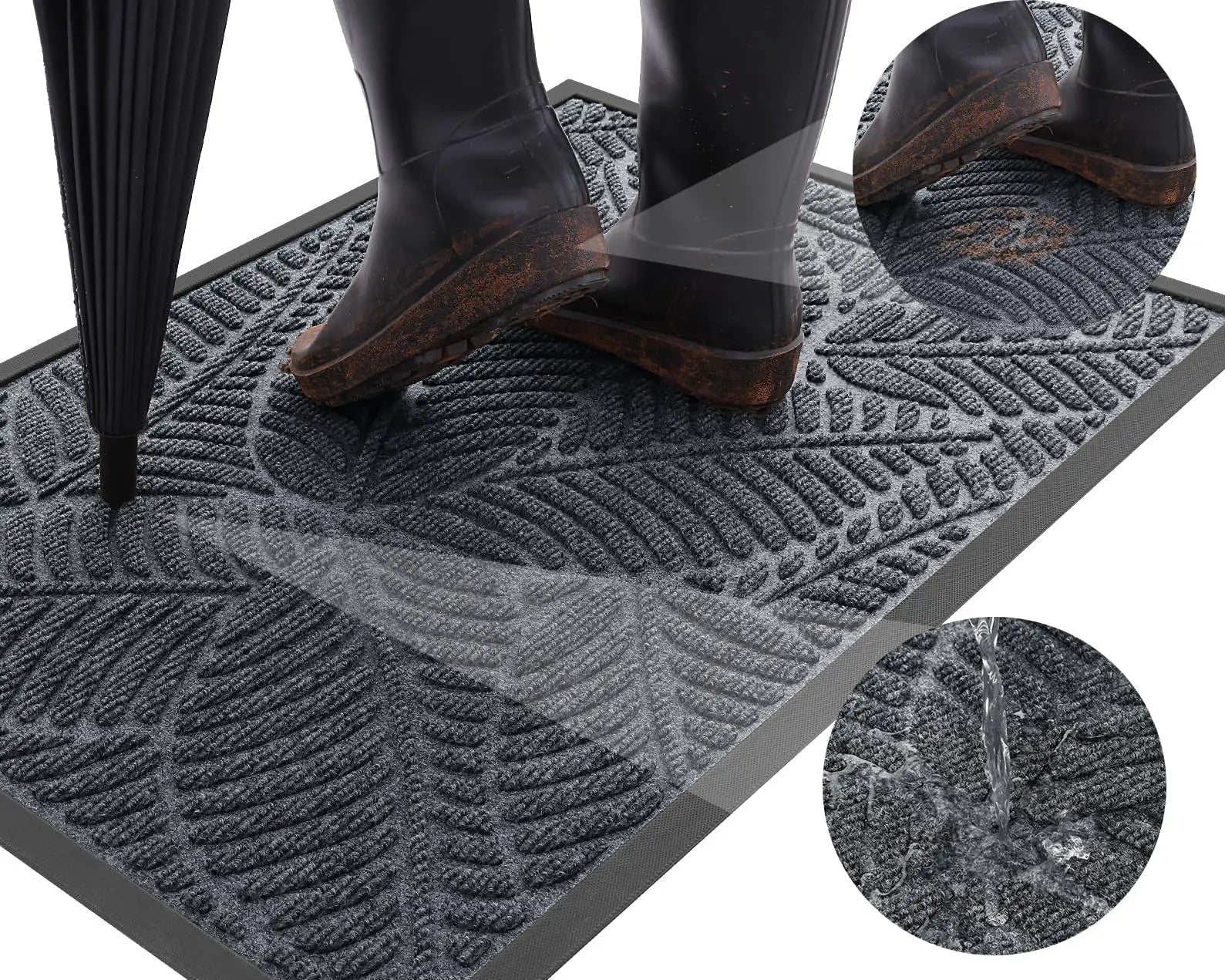 Heavy Duty Waterproof Door Mat Non Slip - Luxicro