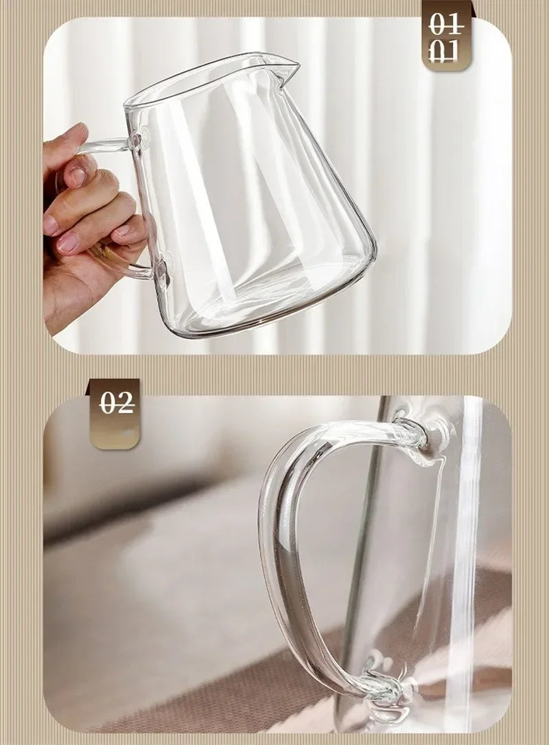 Big Thermal Glass Teapot with Metal Strainer