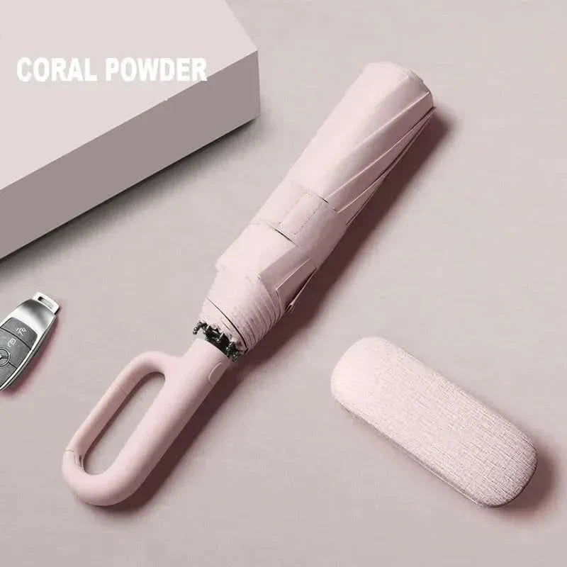 Compact Rain Umbrella with Sun Protection - Luxicro