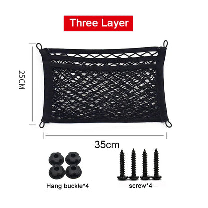 Flexible Car Storage Net Pocket Organizer