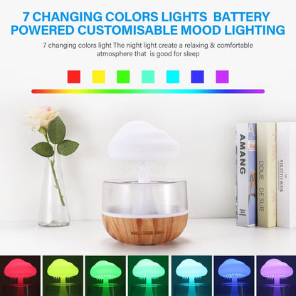 Cool Mist Mushroom Night Light Humidifier Lamp