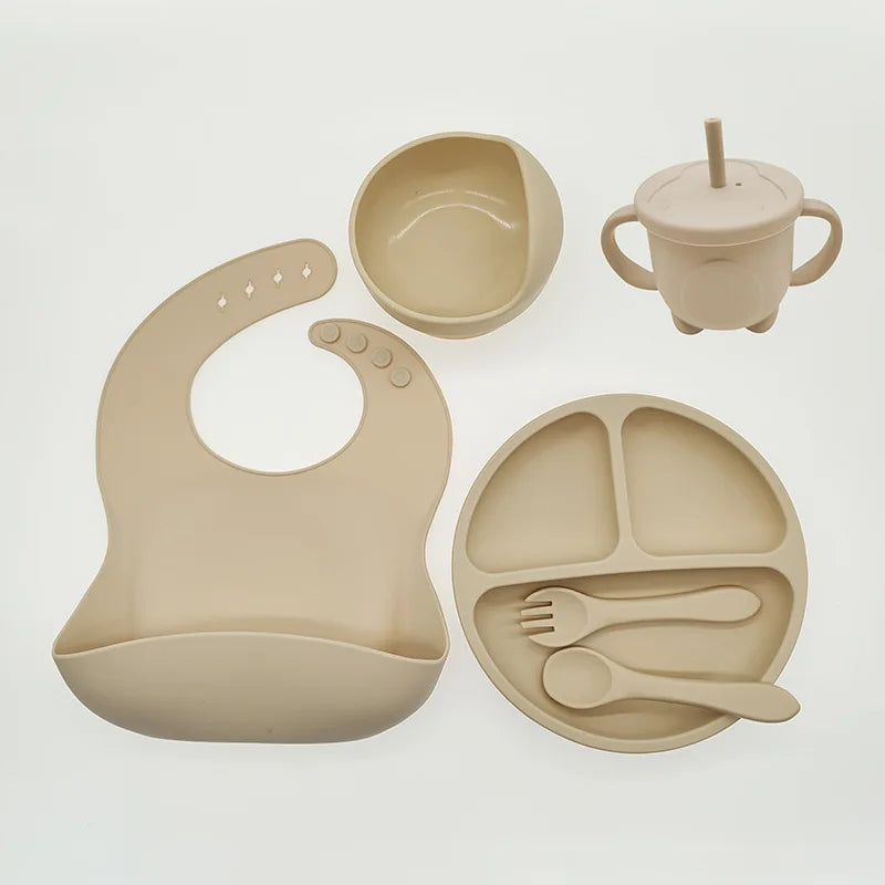 Baby Safe 8pc Suction Plate Bowl Spoon Set