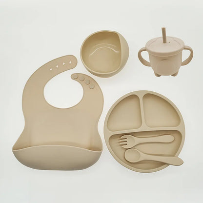 Baby Safe 8pc Suction Plate Bowl Spoon Set