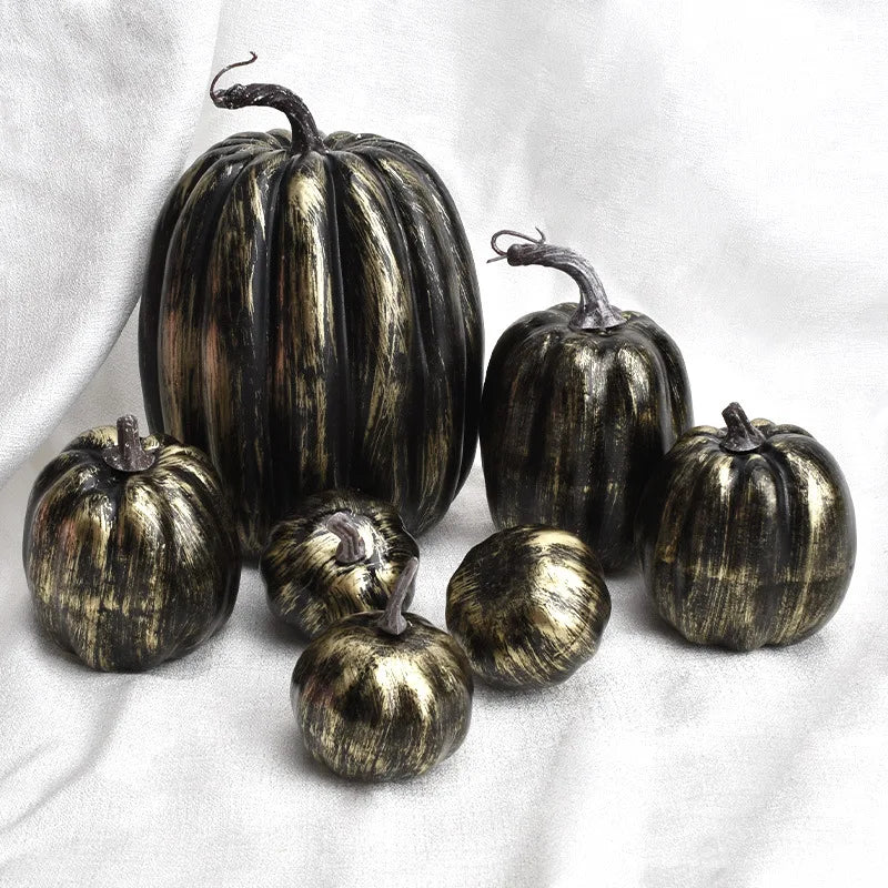 Autumn Decor Pumpkin Set 7-Piece Artificial Gourds