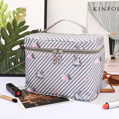 Large Floral Cosmetic Travel Case