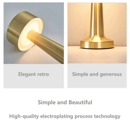 Stylish Touch Table Lamp with LED Night Light