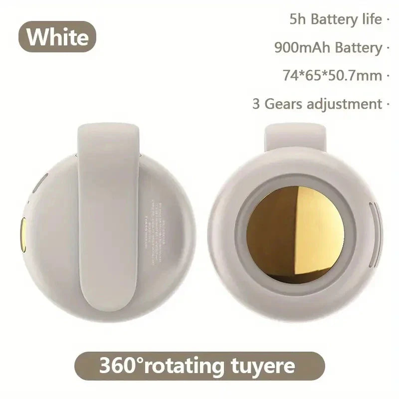 Compact Portable Clip Fan with USB Rechargeable Design