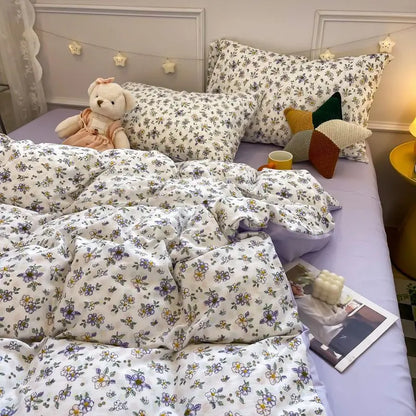 Soft Floral Bedding Comforter Set