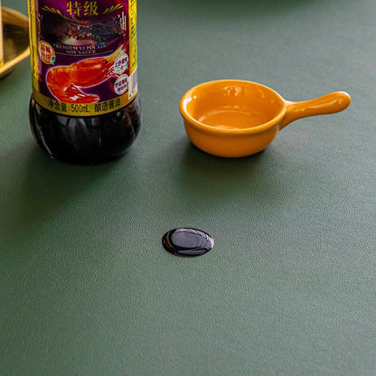 Simple Leather Water Resistant Table Pad