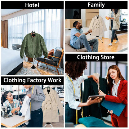 Compact Garment Steam Stand with Adjustable Height