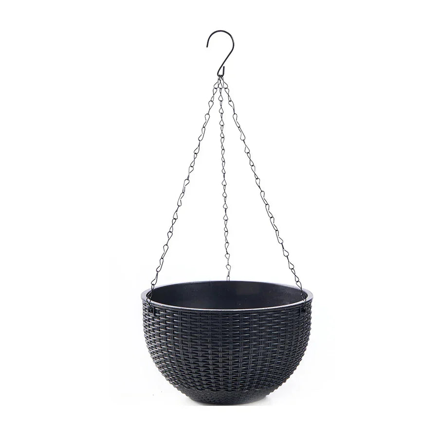 Bohemian Rattan Hanging Planter Pot with Natural Pattern