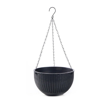 Bohemian Rattan Hanging Planter Pot with Natural Pattern