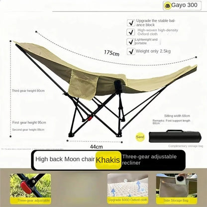 Lightweight Collapsible Patio Lounge Chair