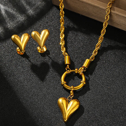 Fashionable Anchor Heart Jewelry Set