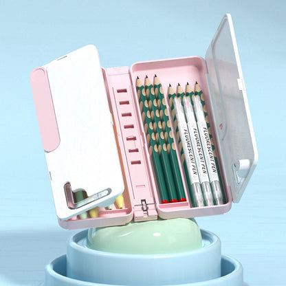 Folding Compact Desk Book Holder Storage Box