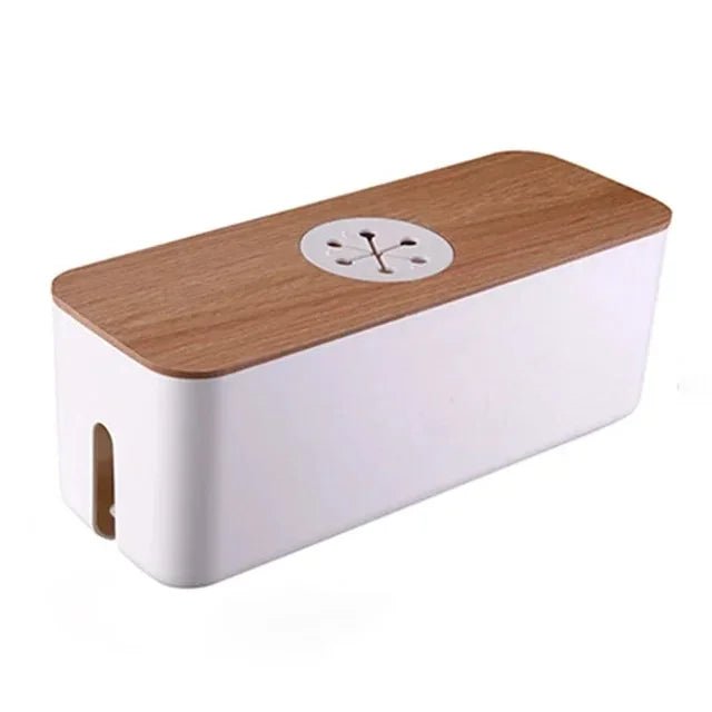 Compact Office Cord Storage Box - Luxicro