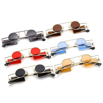Luxury Round Metal Frame Sunglasses