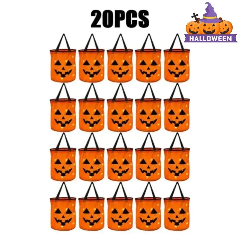 Glowing LED Trick or Treat Halloween Pail