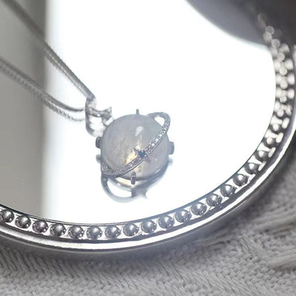 Beautiful Moonstone Crystal Pendant Necklace