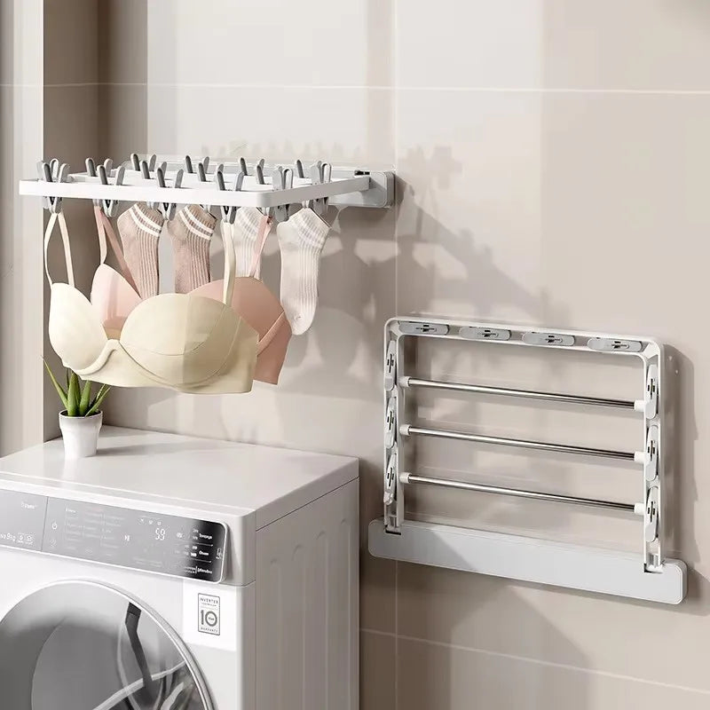 Space Saving Foldable Wall Mount Dryer Rack