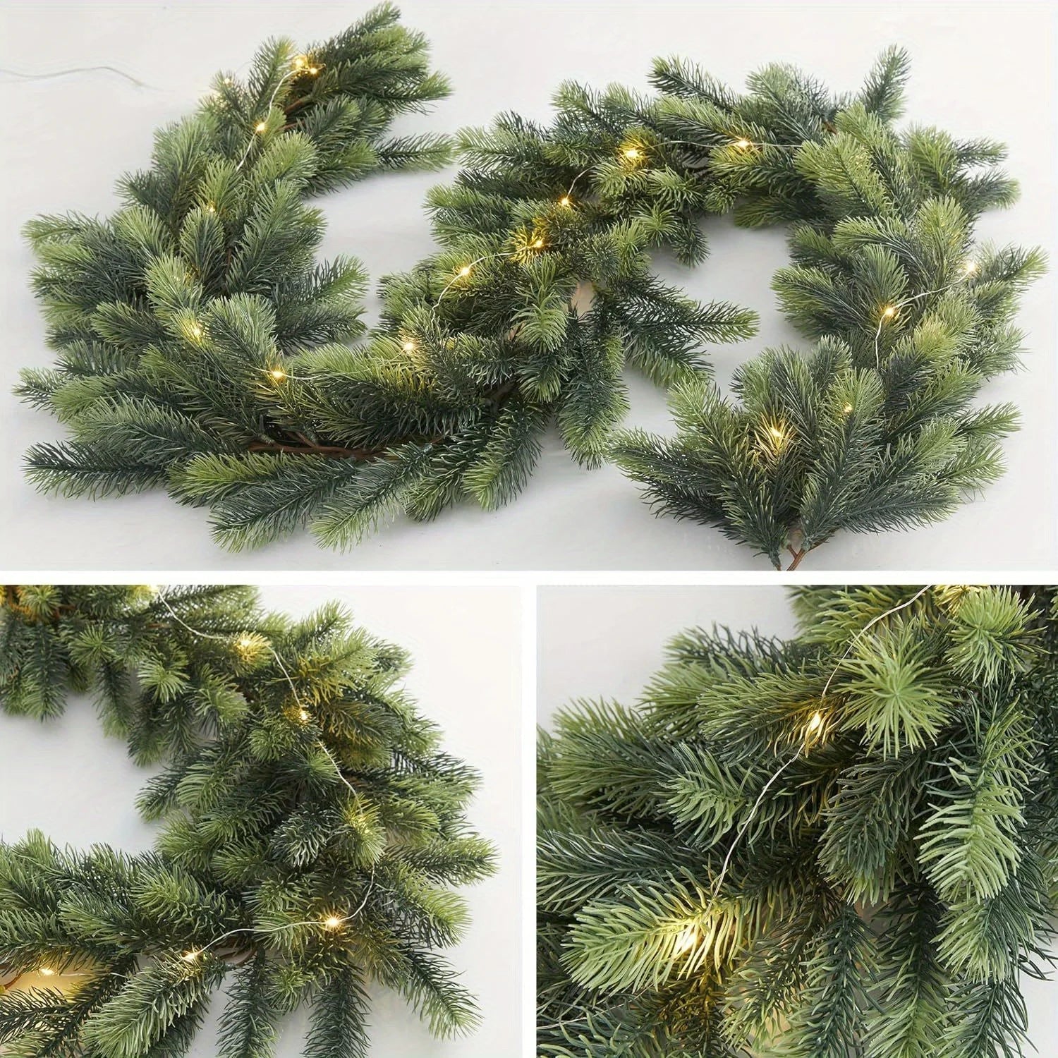 Bright Pine LED Holiday Garland - Luxicro