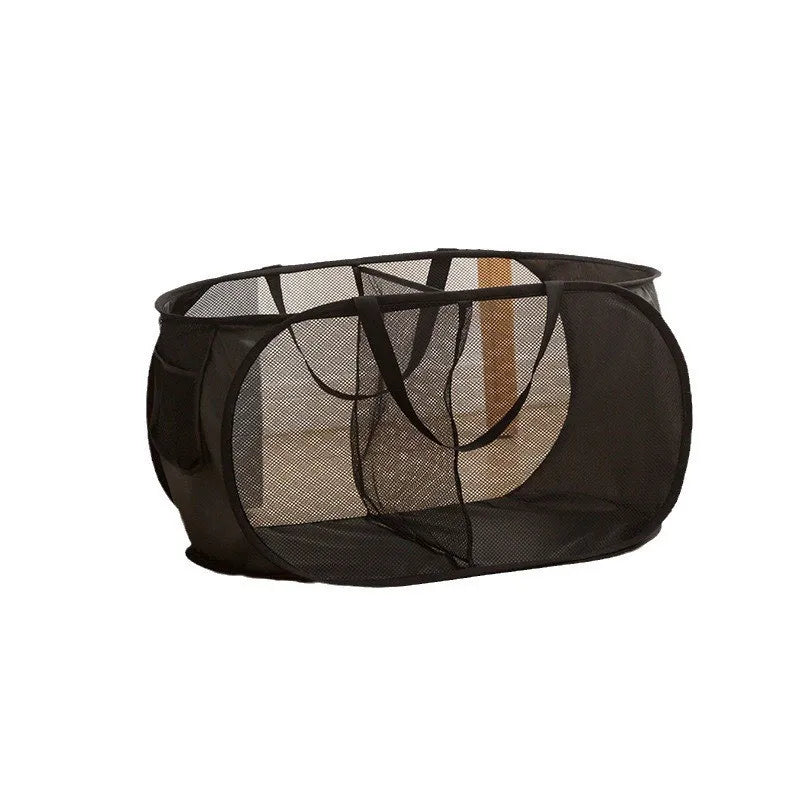 Folding Laundry Basket with Storage and Durable Design