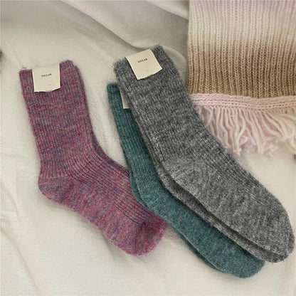 Warm Cozy Women's Thermal Socks with Wool Blend
