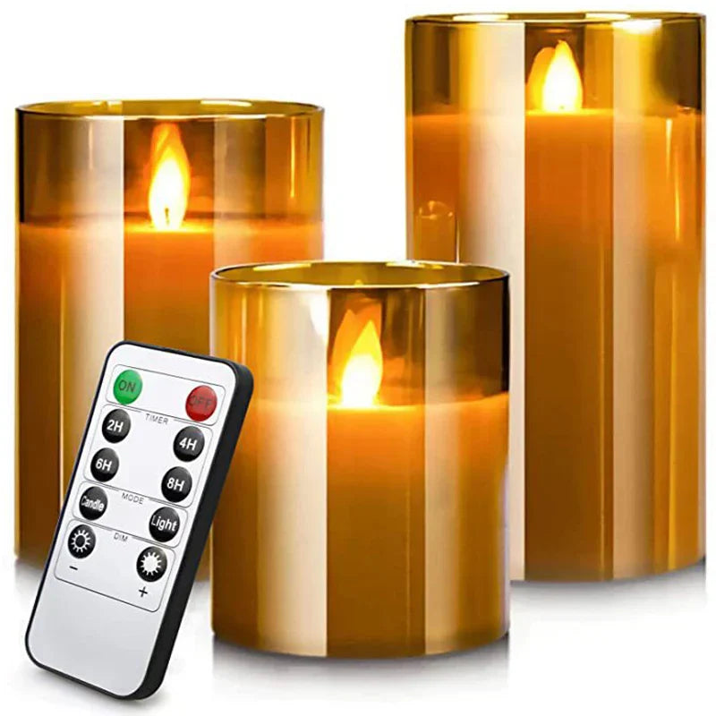 Cozy LED Flicker Candle Set with Remote Control