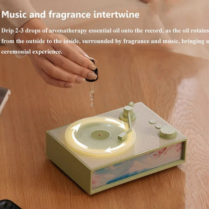 Compact LED Wireless Speaker with Essential Oil Diffuser