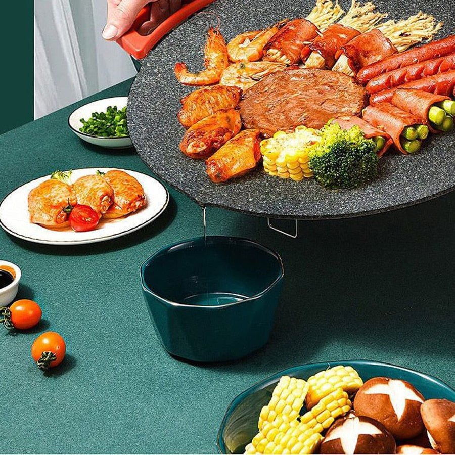 Easy Clean Indoor Electric BBQ Grill Plate - Luxicro