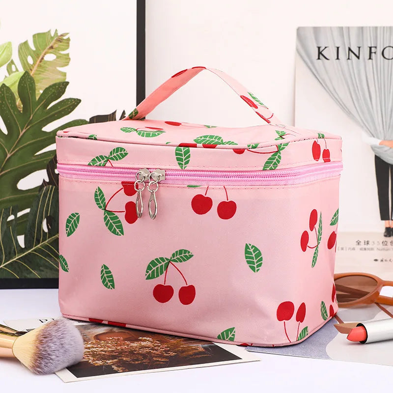 Large Floral Cosmetic Travel Case - Luxicro