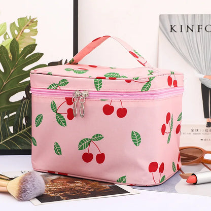 Large Floral Cosmetic Travel Case - Luxicro