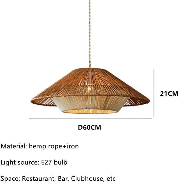 Natural Rattan Pendant Light for Warm Homes