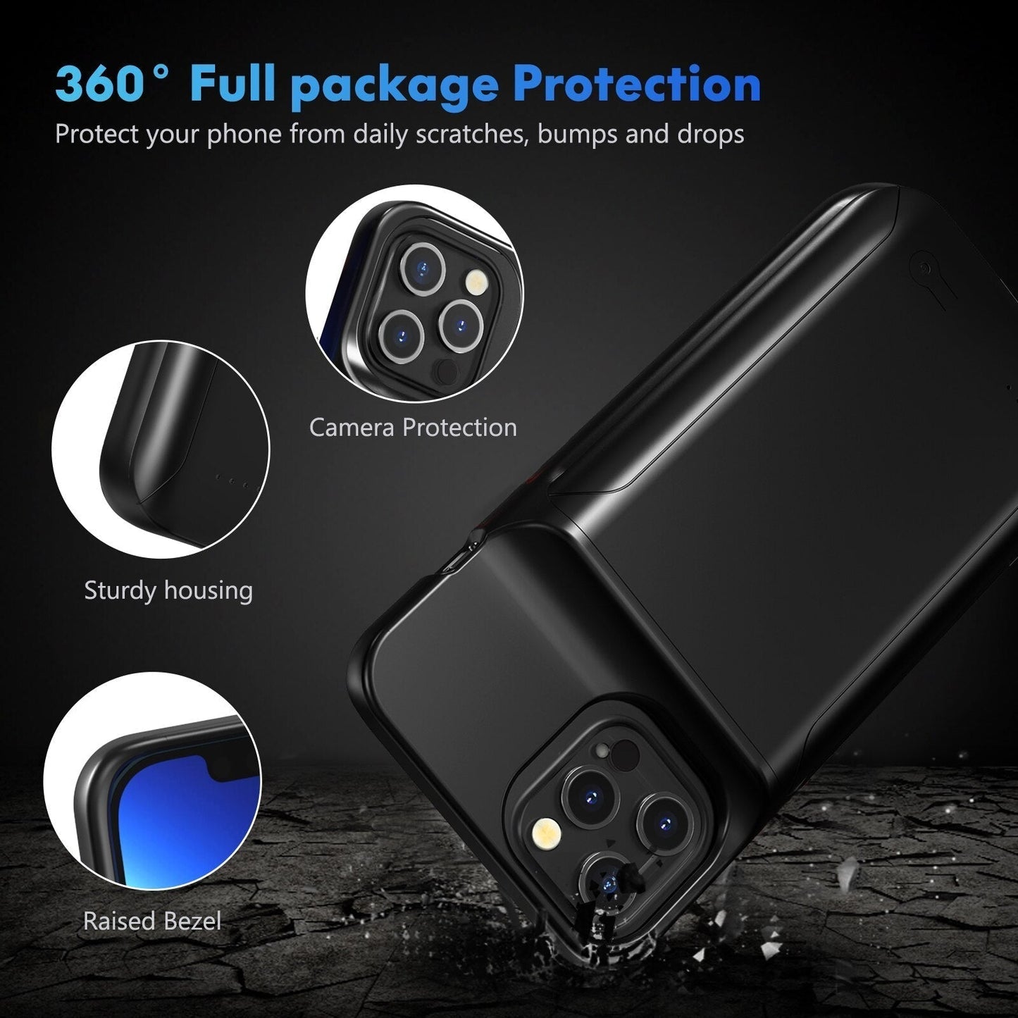 Long Lasting Phone Case with Portable Battery Charger - Luxicro