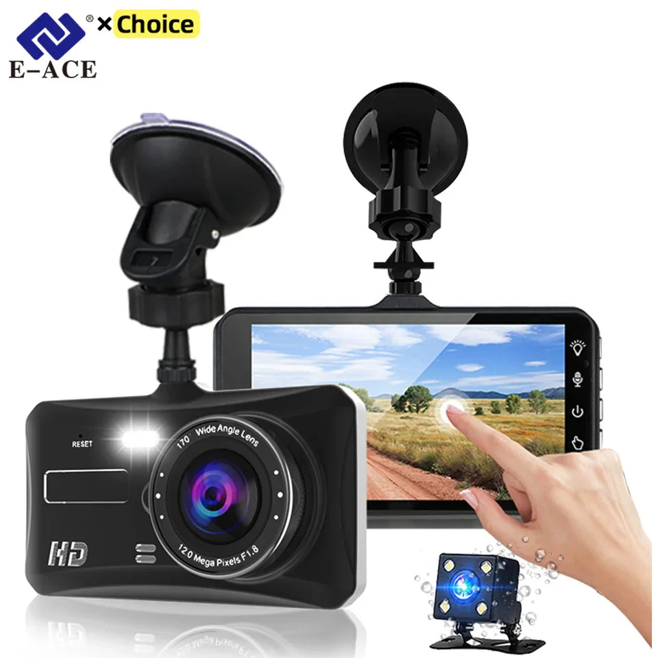 Dual Lens Car Dash Cam with Loop Recording & G Sensor - Luxicro