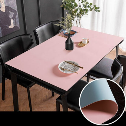 Simple Leather Water Resistant Table Pad