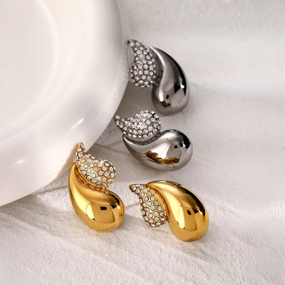Elegant Gold Gemstone Dangle Earrings