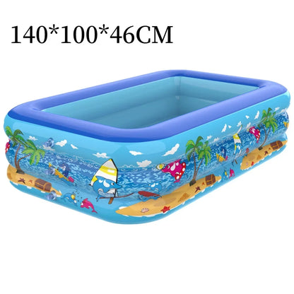 Colorful Children's Blow Up Pool with Cute Characters