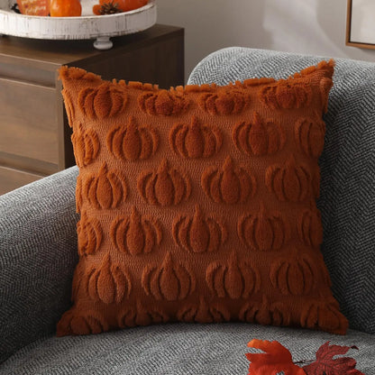 Soft Faux Fur Autumn Pillow Cover