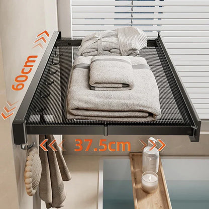 Space Saving Foldable Towel Storage Rack