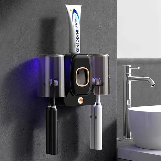 Compact UV Toothbrush Holder and Sanitizer - Luxicro