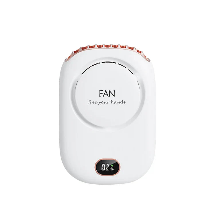 Portable Mini Turbo Fan with LED Display & Rechargeable Battery - Luxicro