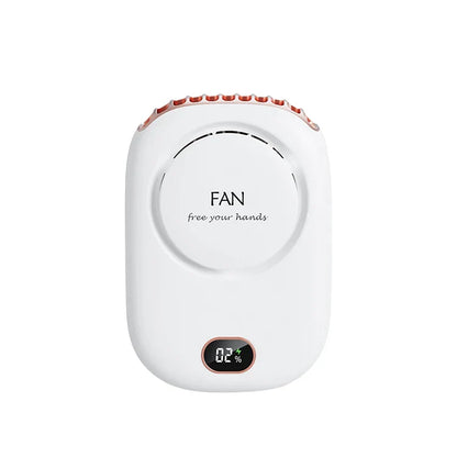 Portable Mini Turbo Fan with LED Display & Rechargeable Battery - Luxicro