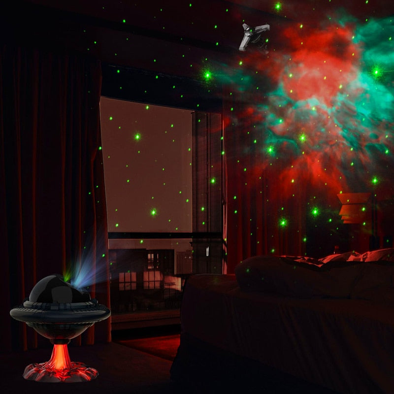 Colorful Space Orb Projection Table Lamp